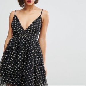 ASOS NWT John Zack Petite Allover Lace Star Print